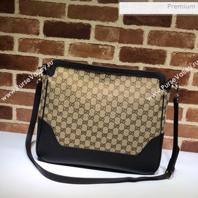 Gucci GG Large Shoulder Bag 498158 Beige 2019 (DLH-0011532)