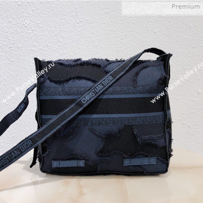 Dior Diorcamp Messenger Bag in Camouflage Embroidered Canvas Bag Blue 2019 (XXG-0011534)
