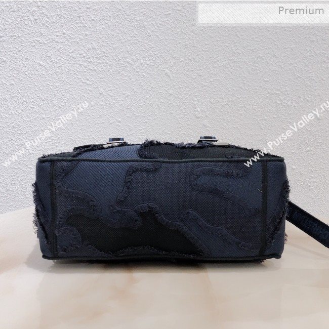 Dior Diorcamp Messenger Bag in Camouflage Embroidered Canvas Bag Blue 2019 (XXG-0011534)