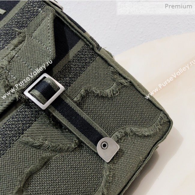 Dior Diorcamp Messenger Bag in Camouflage Embroidered Canvas Bag Green 2019 (XXG-0011535)