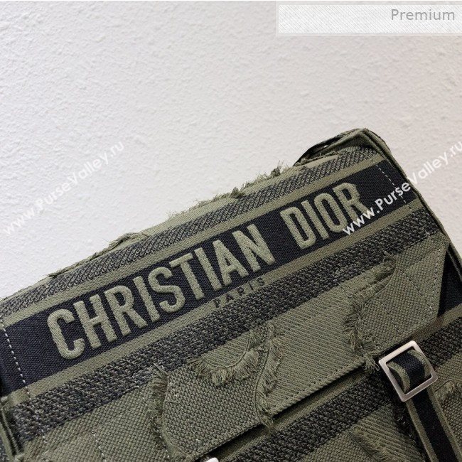 Dior Diorcamp Messenger Bag in Camouflage Embroidered Canvas Bag Green 2019 (XXG-0011535)