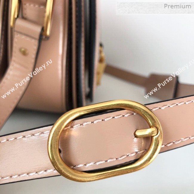 Valentino VLocker Shiny Calfskin Crossbody Bag 1014 Nude 2020 (JD-0011537)