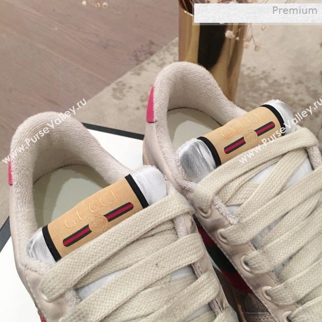 Gucci Screener GG Low-top Sneaker Pink 2019 (For Women and Men) (KL-0011601)