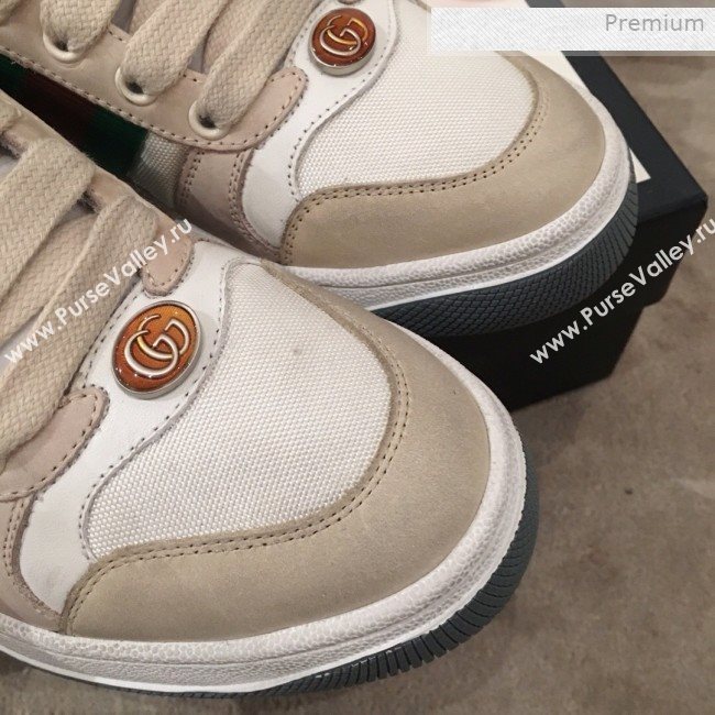 Gucci Screener GG Low-top Sneaker Light Grey 2019 (For Women and Men) (KL-0011602)
