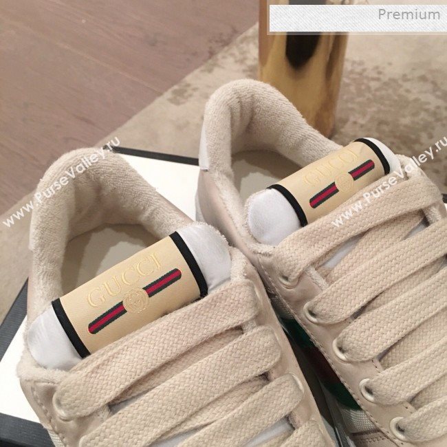 Gucci Screener GG Low-top Sneaker Light Grey 2019 (For Women and Men) (KL-0011602)