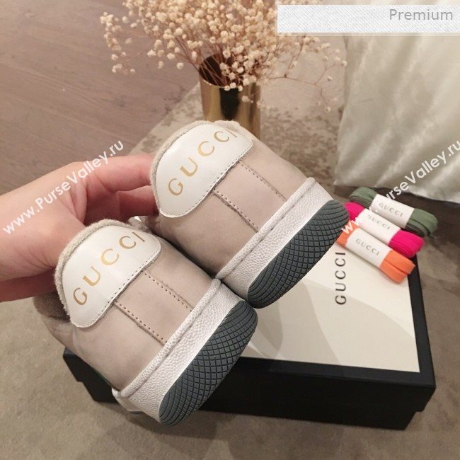 Gucci Screener GG Low-top Sneaker Light Grey 2019 (For Women and Men) (KL-0011602)