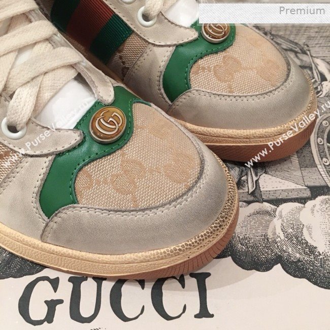 Gucci Screener GG High-top Sneaker Green 2019 (For Women and Men) (KL-0011606)