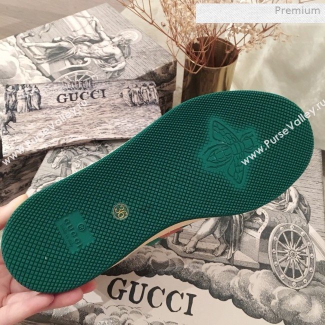 Gucci Screener Perforated Leather High-top Sneaker Green 2019 (For Women and Men) (KL-0011608)