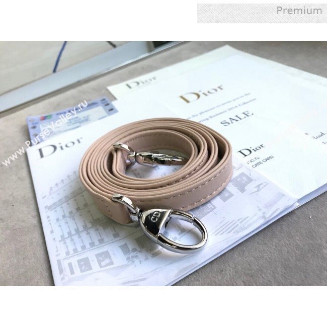 Dior Lady Dior Medium Bag in Cannage Lambskin Light Pink/Silver 2019 (XXG-0011724)