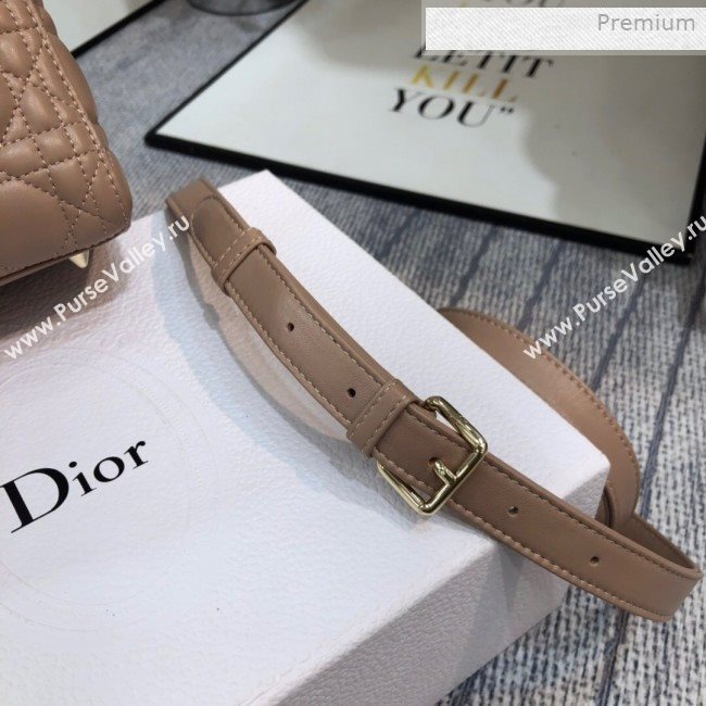 Dior Lady Dior Medium Bag in Cannage Lambskin Beige/Gold 2019 (XXG-0011725)