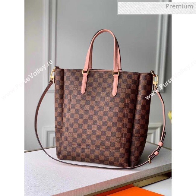 Louis Vuitton Skyline Damier Ebene Canvas Bucket Tote Bag N60294 Pink 2019 (KI-0011801)