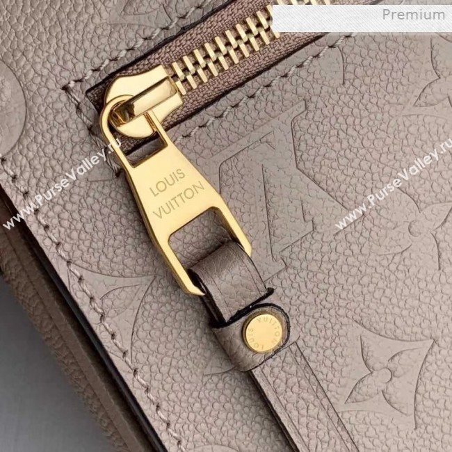 Louis Vuitton Pochette Métis Monogram Embossed Leather Shoulder Bag Beige Grey 2019 (KI-0011805)