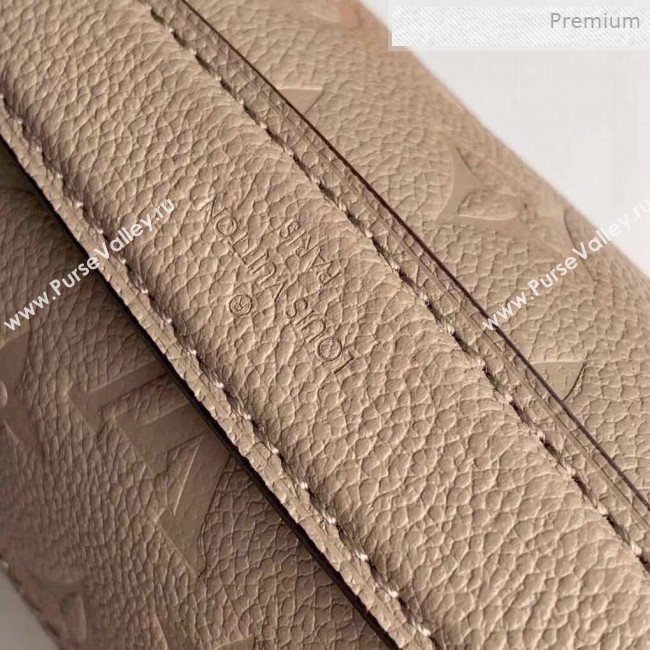 Louis Vuitton Pochette Métis Monogram Embossed Leather Shoulder Bag Beige Grey 2019 (KI-0011805)