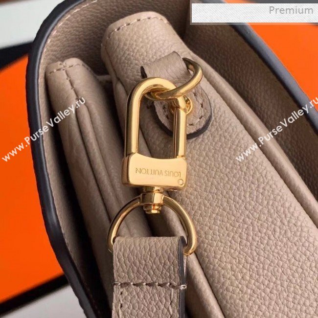 Louis Vuitton Pochette Métis Monogram Embossed Leather Shoulder Bag Beige Grey 2019 (KI-0011805)