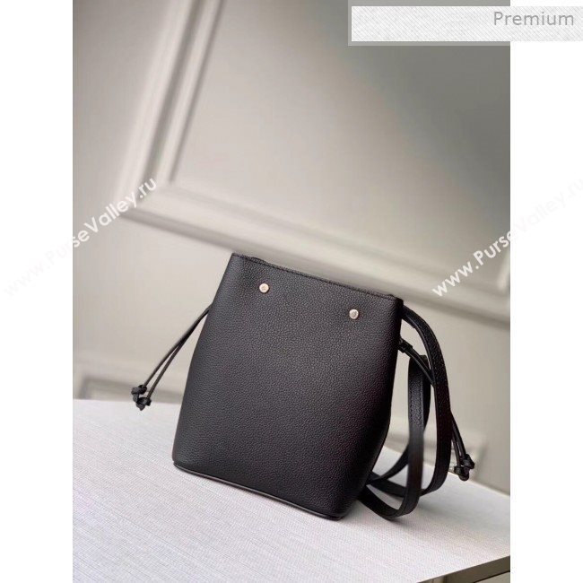 Louis Vuitton Nano Lockme Bucket Bag M68709 Black/Silver 2019 (KI-0011804)