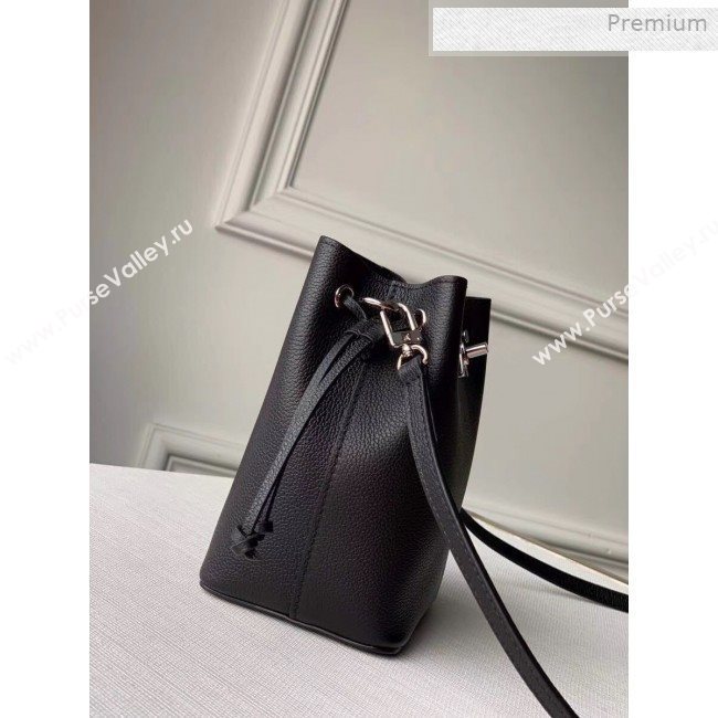 Louis Vuitton Nano Lockme Bucket Bag M68709 Black/Silver 2019 (KI-0011804)