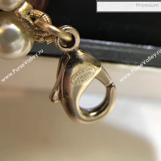 Chanel Pearl Long Necklace Peacock Blue 2019 (YF-9120668)