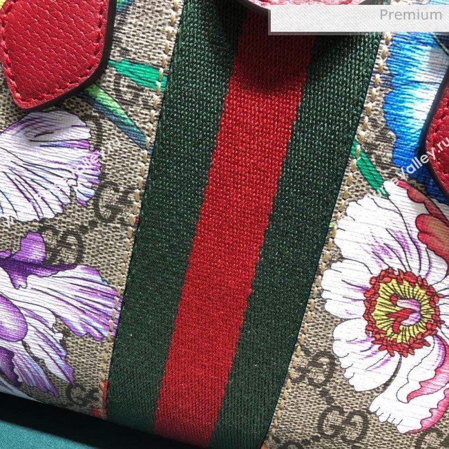 Gucci Ophidia GG Flora Small Tote Bag ‎‎547551 Red 2019 (DLH-9111217)