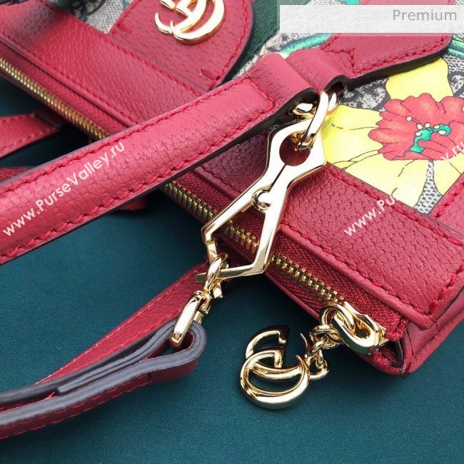 Gucci Ophidia GG Flora Small Tote Bag ‎‎547551 Red 2019 (DLH-9111217)