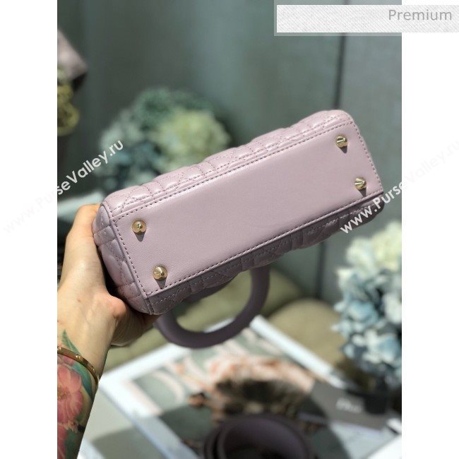Dior MY ABCDior Medium Bag in Cannage Leather Light Purple 2019 (XXG-9121423)