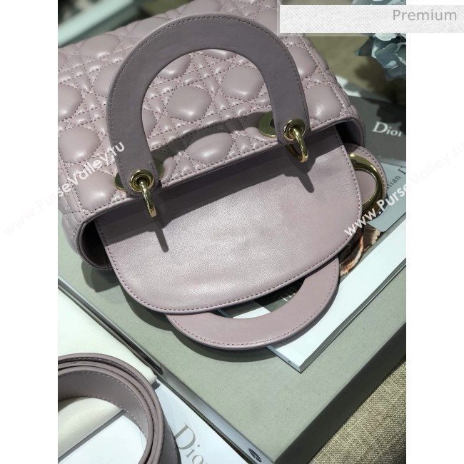 Dior MY ABCDior Medium Bag in Cannage Leather Light Purple 2019 (XXG-9121423)