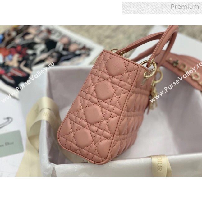 Dior MY ABCDior Medium Bag in Cannage Leather Pink 2019 (XXG-9121424)