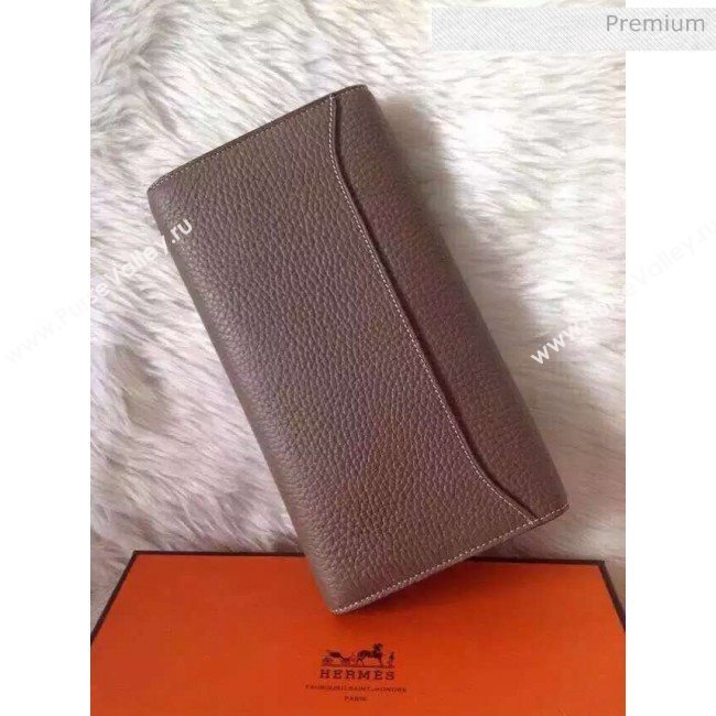 Hermes Constance Long Wallet in Original Togo Calfskin Dark Green (M-6032949)