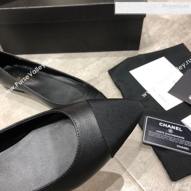 Chanel Calfskin Flat Ballerinas G35389 Black 2019 (DLY-9120620)