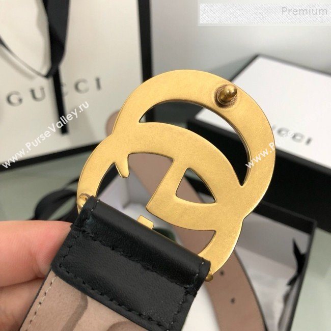 Gucci Web Fabric Belt 38mm with GG Buckle Red/Green/Gold 2019 (99-9120651)