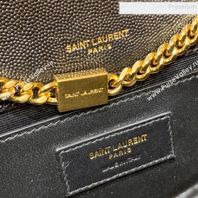 Saint Laurent Kate Small Bag in Grained Leather 469390 Black/Gold 2019 (JD-9120522)