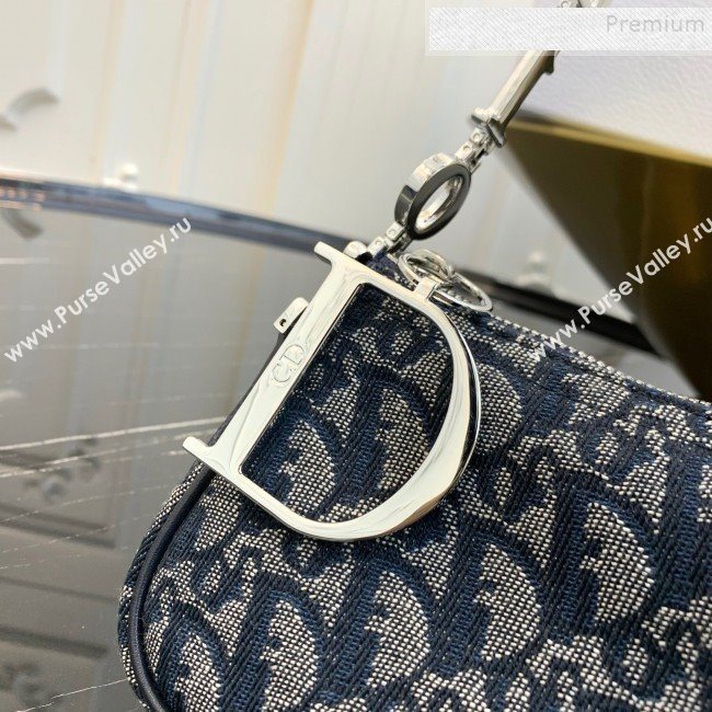 Dior Vintage Oblique Canvas Hobo Bag Blue 2019 (WP-9120540)