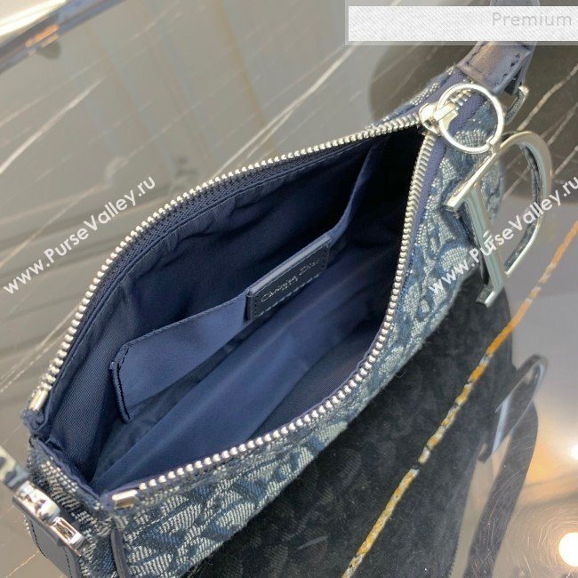 Dior Vintage Oblique Canvas Hobo Bag Blue 2019 (WP-9120540)