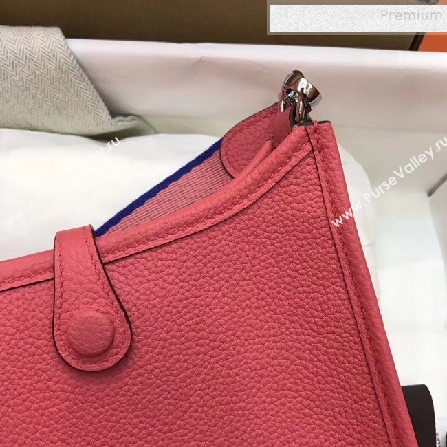 Hermes Evelyne Mini Bag in Original Togo Leather 17cm Peach Pink (XY-9120263)