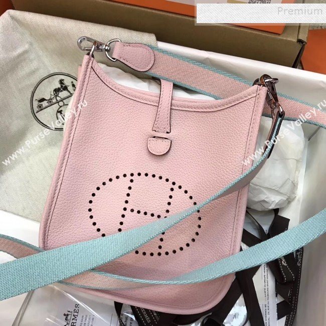 Hermes Evelyne Mini Bag in Original Togo Leather 17cm Pink  (xY-9120266)