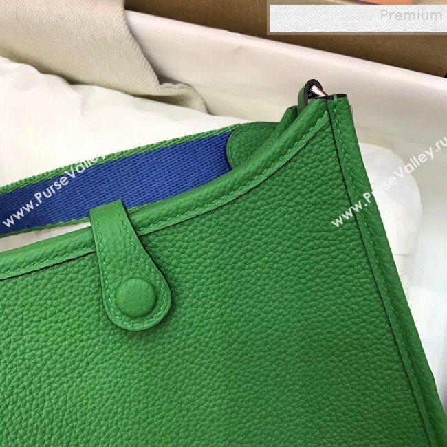 Hermes Evelyne Mini Bag in Original Togo Leather 17cm Green (XY-9120269)