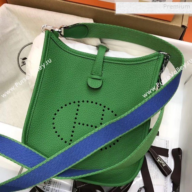 Hermes Evelyne Mini Bag in Original Togo Leather 17cm Green (XY-9120269)