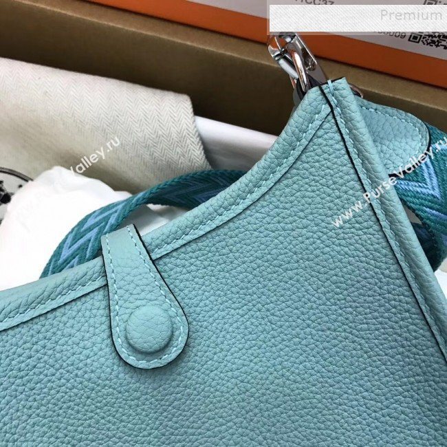 Hermes Evelyne Mini Bag in Original Togo Leather 17cm Macarons Blue (XY-9120273)