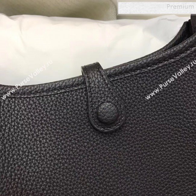 Hermes Evelyne Mini Bag in Original Togo Leather 17cm Black (XY-9120274)