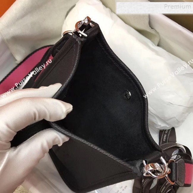 Hermes Evelyne Mini Bag in Original Togo Leather 17cm Black (XY-9120274)