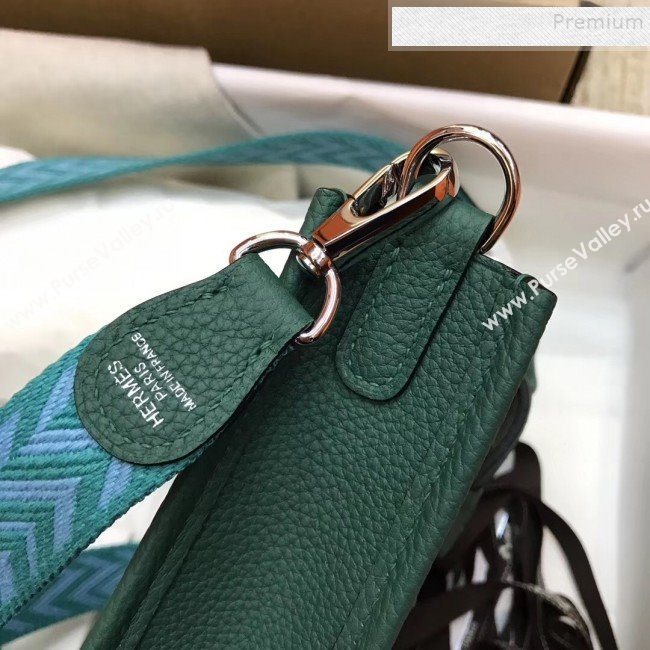 Hermes Evelyne Mini Bag in Original Togo Leather 17cm Deep Green (XY-9120275)