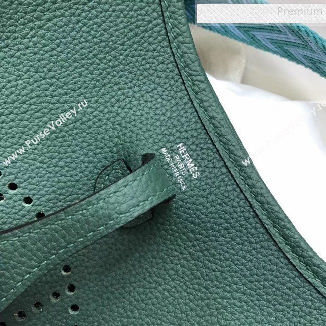 Hermes Evelyne Mini Bag in Original Togo Leather 17cm Deep Green (XY-9120275)