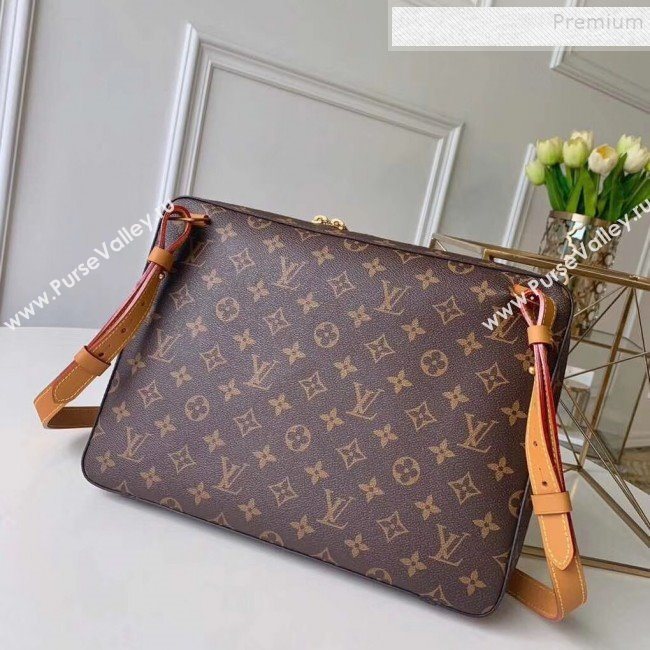 Louis Vuitton Soft Trunk Messenger MM Monogram Canvas Shoulder Bag M44754 2019 (KIKI-9120407)