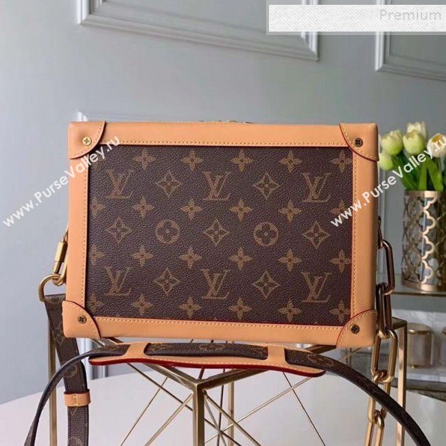 Louis Vuitton Soft Trunk Monogram Canvas Box Shoulder Bag M44660 2019 (KIKI-9120408)