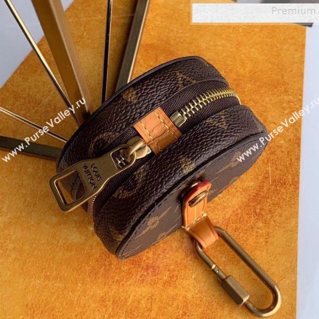 Louis Vuitton Mens Mini Round Case Monogram Canvas Coin Purse M68524 2019 (KIKI-9120409)