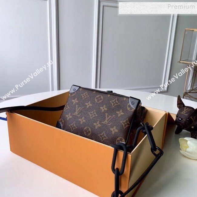 Louis Vuitton Mens Mini Soft Trunk Monogram Canvas Box Shoulder Bag M44480 Coffee 2019 (KIKI-9120413)