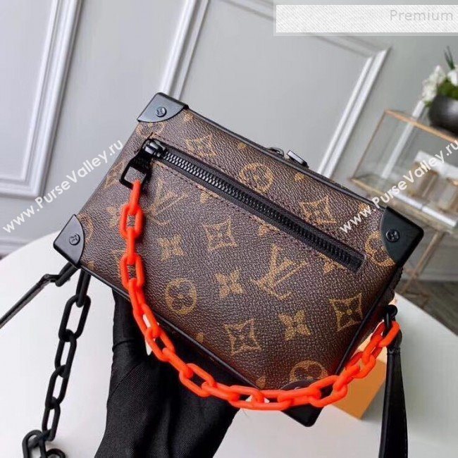 Louis Vuitton Mens Mini Soft Trunk Monogram Canvas Box Shoulder Bag M44480 Coffee 2019 (KIKI-9120413)