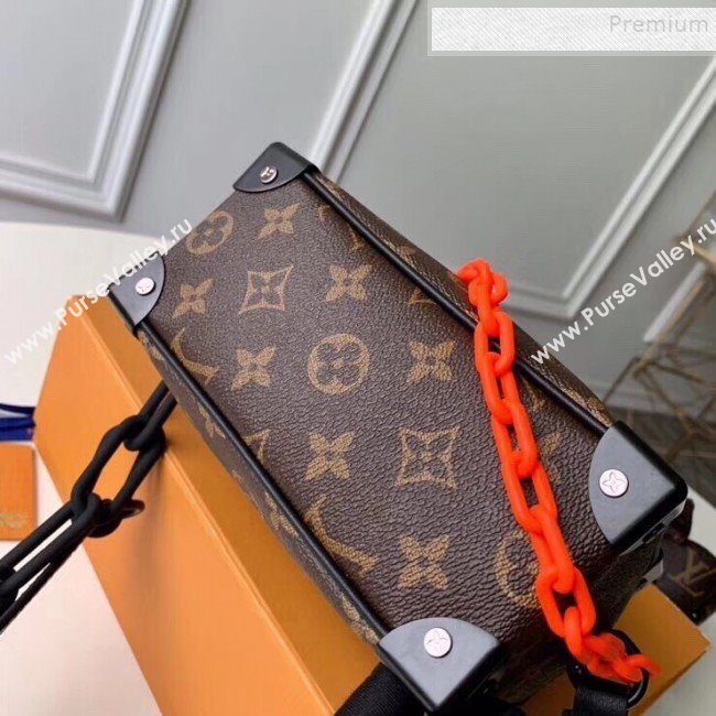 Louis Vuitton Mens Mini Soft Trunk Monogram Canvas Box Shoulder Bag M44480 Coffee 2019 (KIKI-9120413)