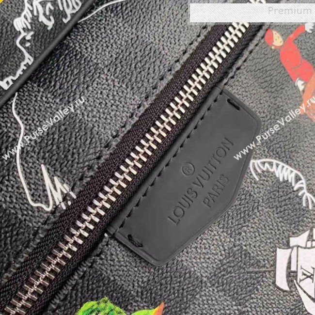 Louis Vuitton Mens osh Backpack Map Print Damier Graphite Canvas N40199 2019 (KIKI-9120419)