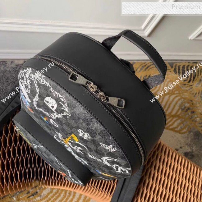 Louis Vuitton Mens osh Backpack Map Print Damier Graphite Canvas N40199 2019 (KIKI-9120419)