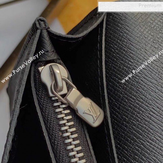 Louis Vuitton Mens Map Print Damier Graphite Canvas Brazza Wallet N62665 2019 (KIKI-9120421)